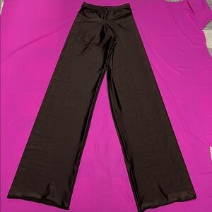 Sleek Spandex Jazz Pants S NWT Espresso Brown